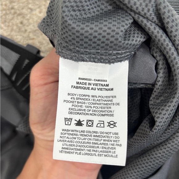 Nike Golf Dri Fit Pants Mens Size 40x30 Polyester Gray Black Flat Front Golfing - Picture 6 of 10